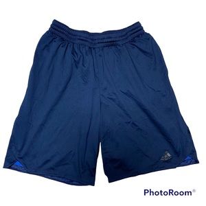 adidas Navy Blue Athletic Shorts; Men’s Medium; EUC